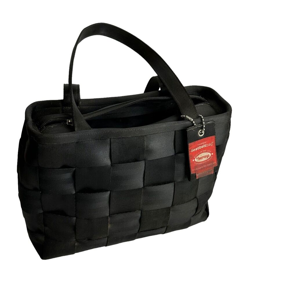 harveys seatbelt Black Shoulder Bag broken zipper